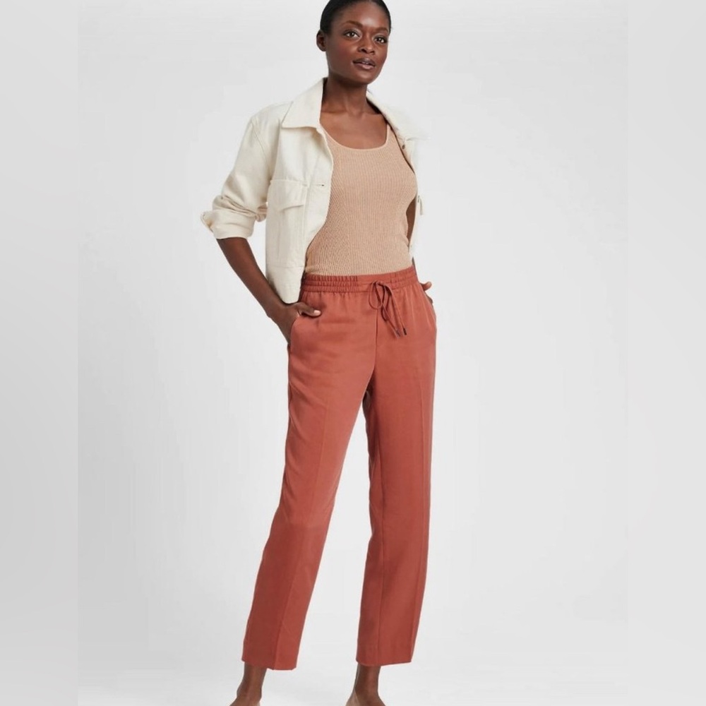 Banana Republic Brown Track Pants Relaxed Fit Joggers Women S